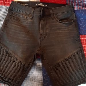 Men's super skinny jean shorts